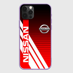 Чехол для iPhone 12 Pro Max NISSAN НИССАН СПОРТ, цвет: 3D-сиреневый