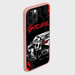 Чехол для iPhone 12 Pro Max NISSAN GT-R GODZILLA, цвет: 3D-светло-розовый — фото 2