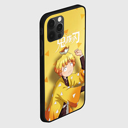 Чехол для iPhone 12 Pro Max Zenitsu Agatsuma Kimetsu no Yaiba, цвет: 3D-черный — фото 2