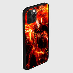 Чехол для iPhone 12 Pro Max Данте в огне, цвет: 3D-черный — фото 2