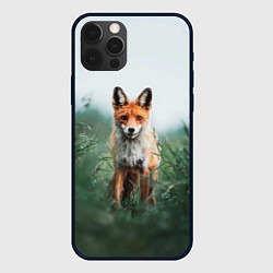Чехол iPhone 12 Pro Max Лисица в зелени