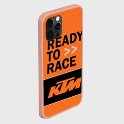 Чехол для iPhone 12 Pro Max KTM READY TO RACE Z, цвет: 3D-светло-розовый — фото 2