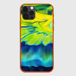 Чехол iPhone 12 Pro Max Разводы яркой краски