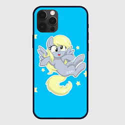 Чехол для iPhone 12 Pro Max Пони в звёздном небе, цвет: 3D-черный