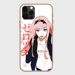 Чехол для iPhone 12 Pro Max Zero Two, Darling in the Franx, цвет: 3D-светло-розовый