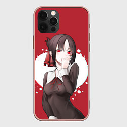 Чехол для iPhone 12 Pro Max Kaguya Love, цвет: 3D-светло-розовый