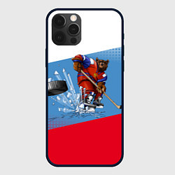 Чехол для iPhone 12 Pro Max Русский хоккей, цвет: 3D-черный