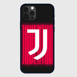 Чехол для iPhone 12 Pro Max JUVENTUS ЮВЕНТУС НЕОН, цвет: 3D-черный