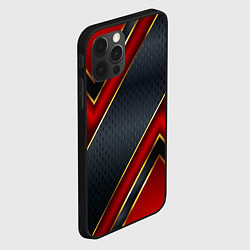 Чехол для iPhone 12 Pro Max Black & Red 3D, цвет: 3D-черный — фото 2