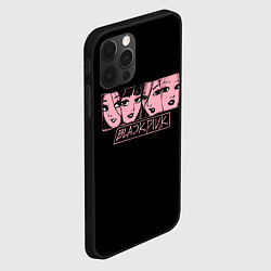 Чехол для iPhone 12 Pro Max Black Pink Art, цвет: 3D-черный — фото 2