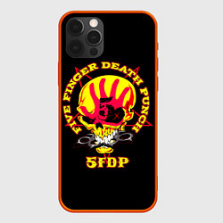 Чехол для iPhone 12 Pro Max Five Finger Death Punch FFDP, цвет: 3D-красный