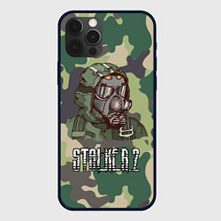 Чехол для iPhone 12 Pro Max Stalker 2, цвет: 3D-черный