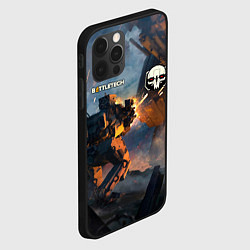 Чехол для iPhone 12 Pro Max Battletech warrior, цвет: 3D-черный — фото 2