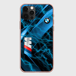 Чехол для iPhone 12 Pro Max BMW, цвет: 3D-светло-розовый