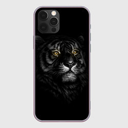 Чехол для iPhone 12 Pro Max Тигр, цвет: 3D-серый