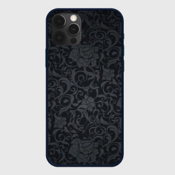 Чехол для iPhone 12 Pro Max Dark Pattern, цвет: 3D-черный