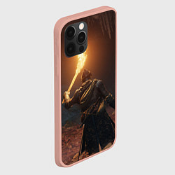 Чехол для iPhone 12 Pro Max Elden ring концепт арт, цвет: 3D-светло-розовый — фото 2