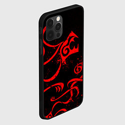 Чехол для iPhone 12 Pro Max ТАТУИРОВКА ДРАКЕНА, цвет: 3D-черный — фото 2