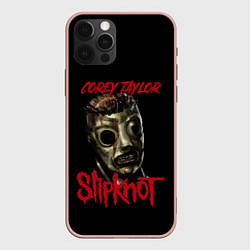 Чехол для iPhone 12 Pro Max COREY TAYLOR SLIPKNOT СЛИПКНОТ Z, цвет: 3D-светло-розовый