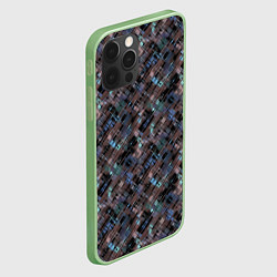 Чехол для iPhone 12 Pro Max Коричневый абстрактный узор, цвет: 3D-салатовый — фото 2