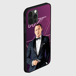 Чехол для iPhone 12 Pro Max Агент 007 Джеймс Бонд, цвет: 3D-черный — фото 2