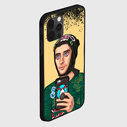 Чехол для iPhone 12 Pro Max Джаред Лето Jared Leto Z, цвет: 3D-черный — фото 2