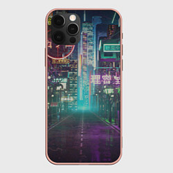 Чехол для iPhone 12 Pro Max Neon Tokyo, цвет: 3D-светло-розовый