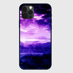 Чехол для iPhone 12 Pro Max ФИОЛЕТОВЫЙ РАЙ, цвет: 3D-черный