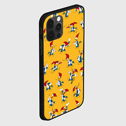 Чехол для iPhone 12 Pro Max Такой разный Дятел Вуди, цвет: 3D-черный — фото 2