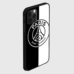 Чехол для iPhone 12 Pro Max ФК ПСЖ PSG BLACK & WHITE, цвет: 3D-черный — фото 2