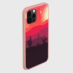 Чехол для iPhone 12 Pro Max Пустыня, цвет: 3D-светло-розовый — фото 2