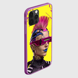 Чехол для iPhone 12 Pro Max CYBERPUNK 2077 КИБЕРПАНК Z, цвет: 3D-сиреневый — фото 2