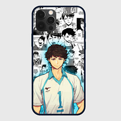 Чехол для iPhone 12 Pro Max ТООРУ ОЙКАВА OIKAWA TORU, цвет: 3D-черный