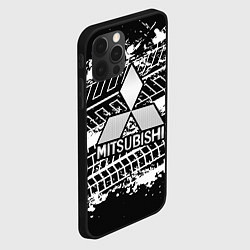 Чехол для iPhone 12 Pro Max MITSUBISHI СЛЕДЫ ШИН, цвет: 3D-черный — фото 2