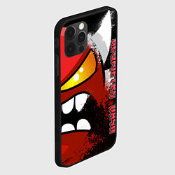 Чехол для iPhone 12 Pro Max Geometry Dash: Angry, цвет: 3D-черный — фото 2
