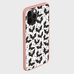 Чехол для iPhone 12 Pro Max Летучие мыши, цвет: 3D-светло-розовый — фото 2