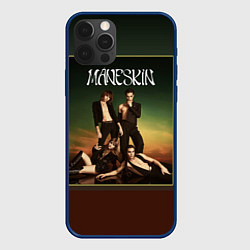 Чехол для iPhone 12 Pro Max Maneskin в лучах заката, цвет: 3D-тёмно-синий