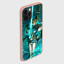 Чехол для iPhone 12 Pro Max Джин Genshin Impact Геншин Импакт Z, цвет: 3D-светло-розовый — фото 2