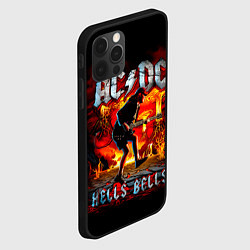 Чехол для iPhone 12 Pro Max ACDC HELLS BELLS, цвет: 3D-черный — фото 2