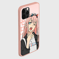 Чехол для iPhone 12 Pro Max Zero Two Darling in the Franxx, цвет: 3D-светло-розовый — фото 2