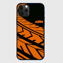 Чехол для iPhone 12 Pro Max ORANGE KTM КТМ Z, цвет: 3D-черный