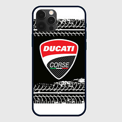 Чехол для iPhone 12 Pro Max Ducati Дукати Z, цвет: 3D-черный