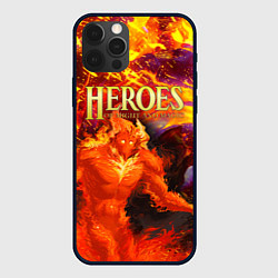 Чехол для iPhone 12 Pro Max HoM Огненный, цвет: 3D-черный