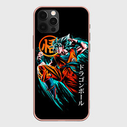 Чехол для iPhone 12 Pro Max Сон Гоку, Dragon Ball, цвет: 3D-светло-розовый