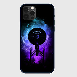 Чехол для iPhone 12 Pro Max Star Trek, USS Enterprise, цвет: 3D-черный