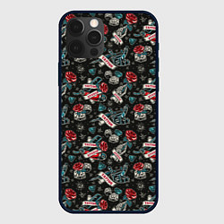 Чехол для iPhone 12 Pro Max TATTOO, цвет: 3D-черный