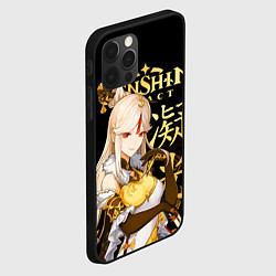 Чехол для iPhone 12 Pro Max Нин Гуан Genshin Impact, цвет: 3D-черный — фото 2