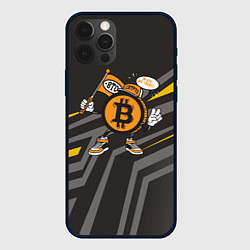 Чехол для iPhone 12 Pro Max BTC монета, цвет: 3D-черный