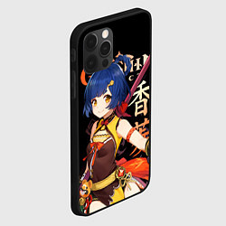 Чехол для iPhone 12 Pro Max Сян Лин Genshin Impact, цвет: 3D-черный — фото 2
