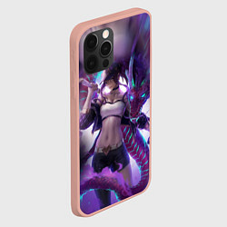 Чехол для iPhone 12 Pro Max LEAGUE OF LEGENDS AKALI ЛИГА ЛЕГЕНД АКАЛИ, цвет: 3D-светло-розовый — фото 2